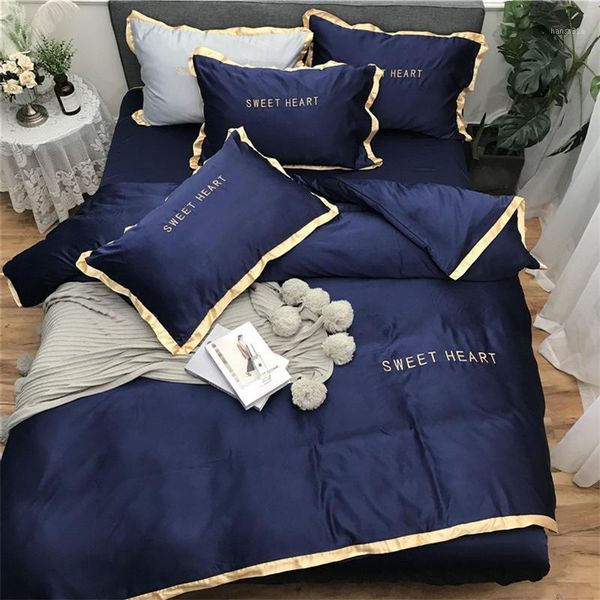 

home textile bedding sets bedding set bed white black duvet cover king  size quilt cover brief bedclothes comforter1