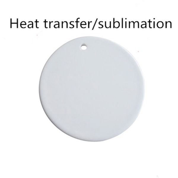 

hanging 3 sublimation pendant christmas decoration tile ornament inch round coating christmas ornament indoor home decor