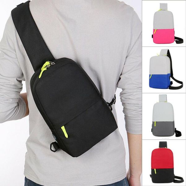 

noenname waterproof men's oxford shoulder bag outdoor travel chest crossbody sling bag backpack