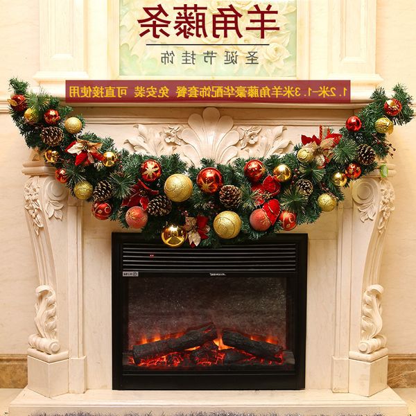 

120см декоративные круассан 1.5м елка jinye орнамент ротанг расположение венок кулон