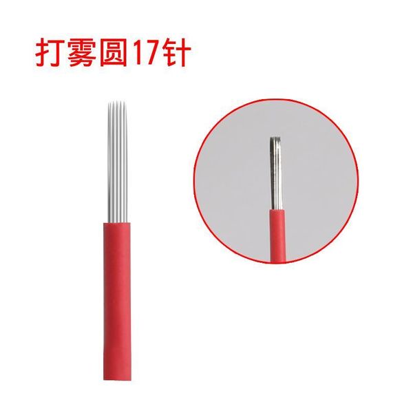 

100pcs permanent makeup manual eyebrow tattoo microblade needles round 17 pins 100pcs p qylkob