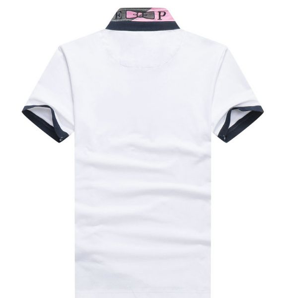 

short neck homme shirts 2020 park strech cotton quality embroidery sleeve new eden high men shirt style polos trend m-3xl vlkqp, Black