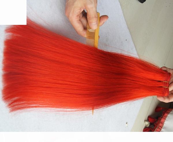 

brazilian virgin red color straight hair weavig 100% human hair weave bundles 10-30 inchs unprocessed doble weft hair extensions, Black