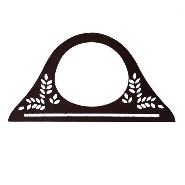 

wood handle purse frame wooden bag handle diy handbag accessories1, Black