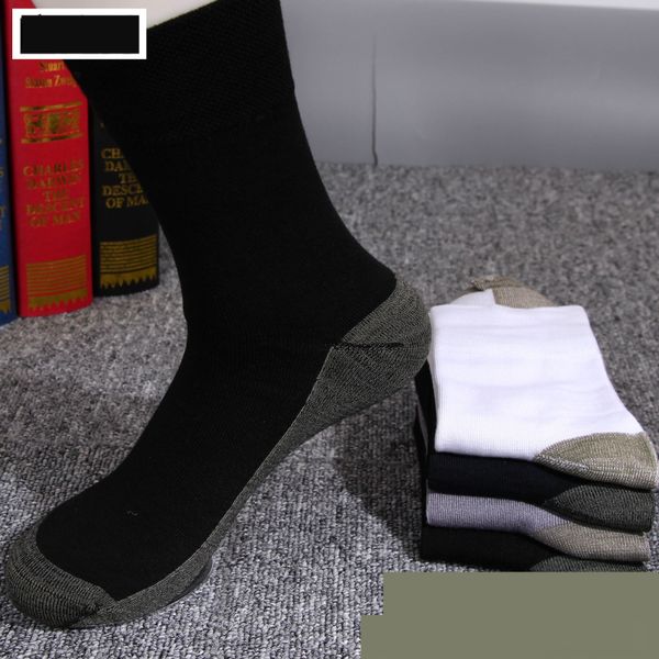 

rqurw autumn and and winter antibacterial copper deodorant men's ion high-end business bamboo fiber men's socks seven-day deodoran, Black