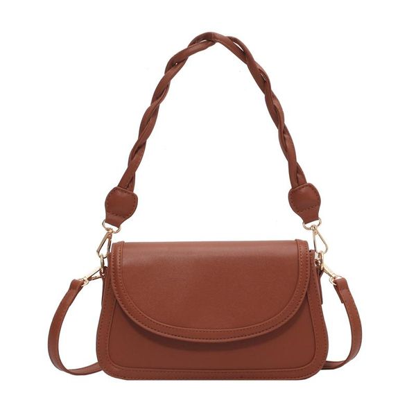 

cross body shoulder bag for women fashion female handbag youth artificial leather daily brown waterproof