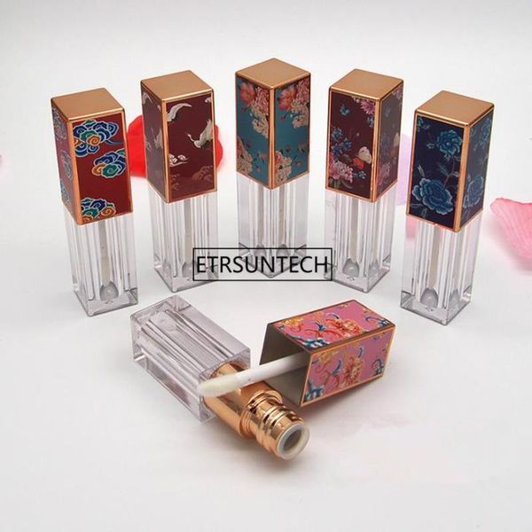 

storage bottles & jars 100pcs 3.5ml lip gloss tube black empty lipstick bottle beauty cosmetic packing container tool mini sample vials f269