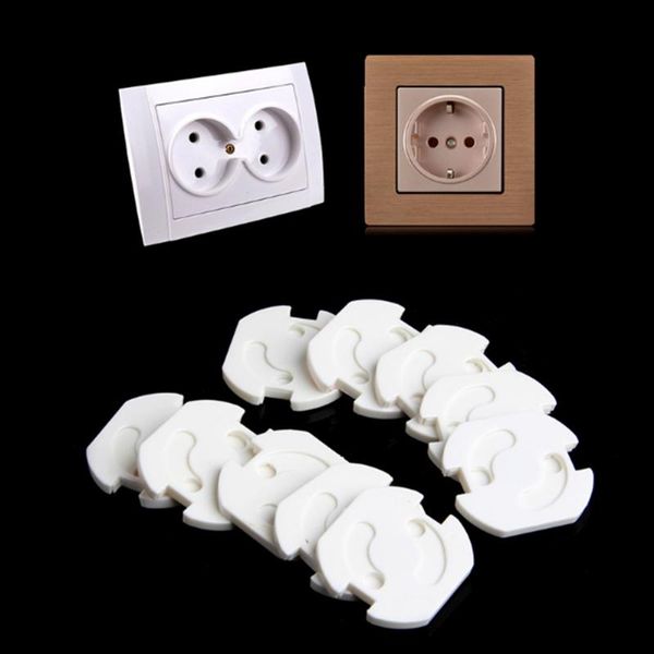 

accessories 10pcs eu power socket electrical outlet baby kids children safety guard protection anti plugs protector cover