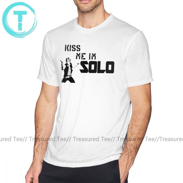 

хан соло футболка kiss me i am solo t-shirt-бич с коротким рукавом майка cute printed мужчины 5x tshirt спорт толстовка с капюшоном толстовк