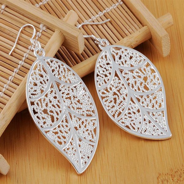 

selling earrings fashion jewelry beautiful leaves silver color holiday gifts h jllgvp, Golden