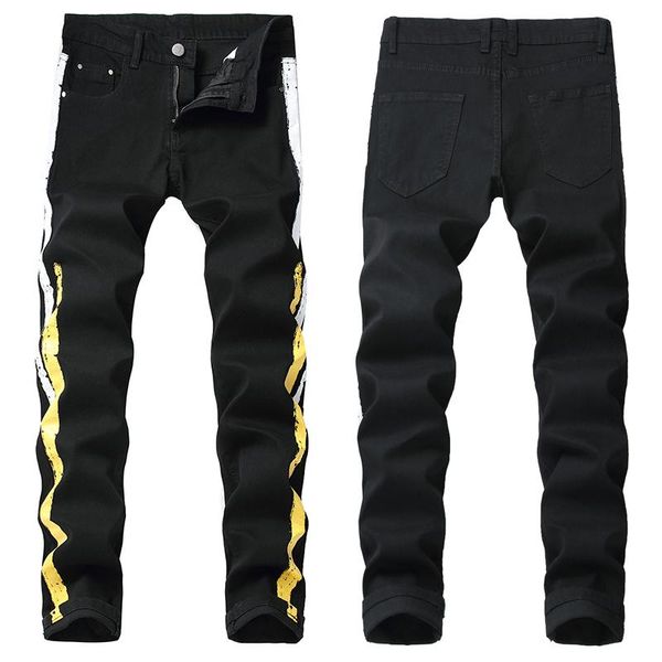 

work trousers jeans pants fashion men's casual autumn denim cotton hip hop loose, Blue