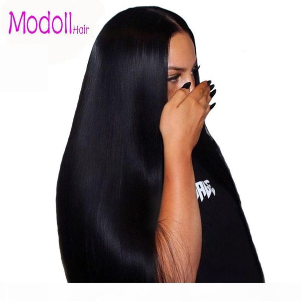 

human hair lace front wigs for women pre plucked hairline with baby hair 10-28inch blonde lace front wigs brazilian remy hair bleached knots, Black;brown