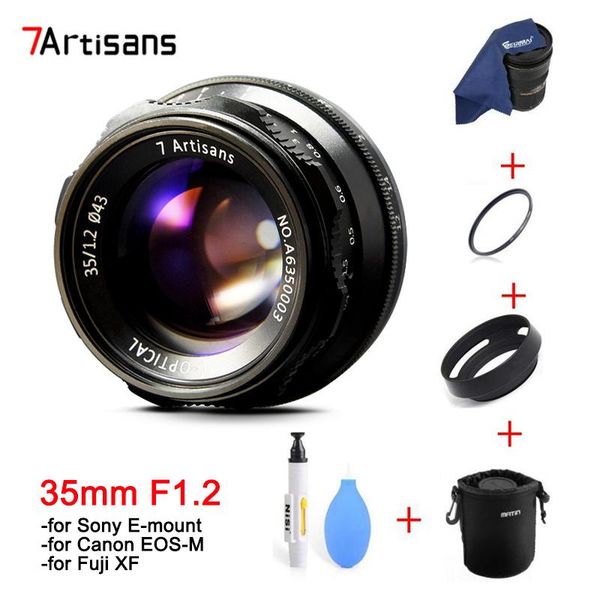 

other cctv cameras 7artisans 35mm f1.2 prime lens manual focus for canon eos-m sony e-mount fuji xf aps-c mirrorless fixed
