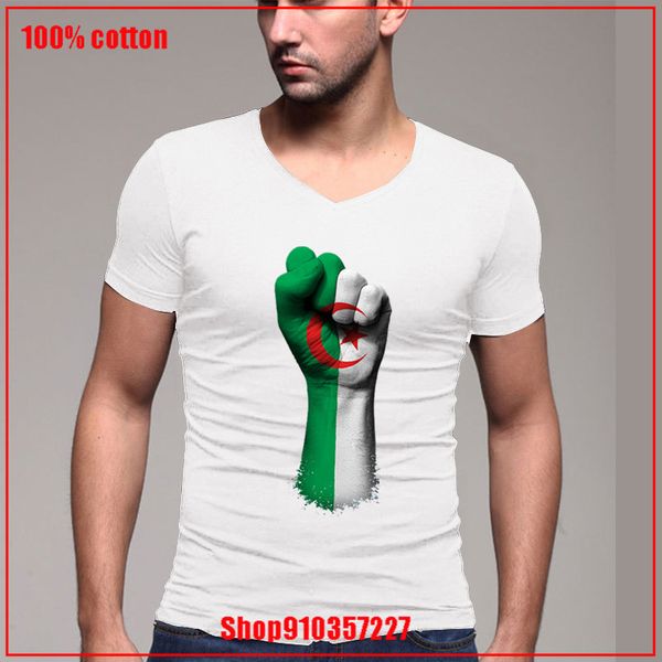 

flag of algeria on a raised clenched fist v camping lover vintage white anti wrinkle pop fashion sport hooded sweatshirt hoodie t shirt