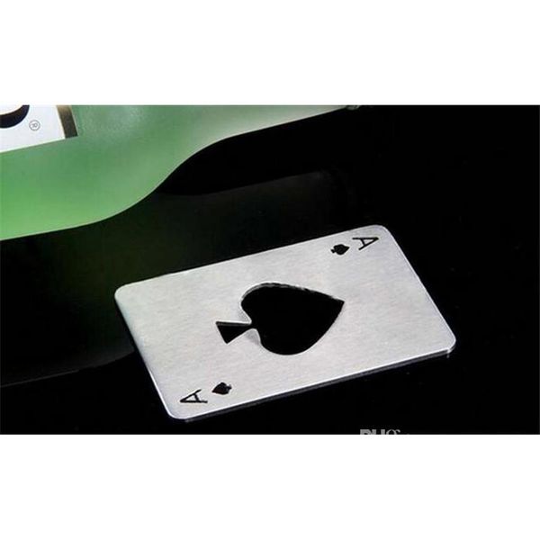 

new stylish 1pc poker playing card ace of spades bar tool soda beer bottle cap opener gift lin2799 4jjax
