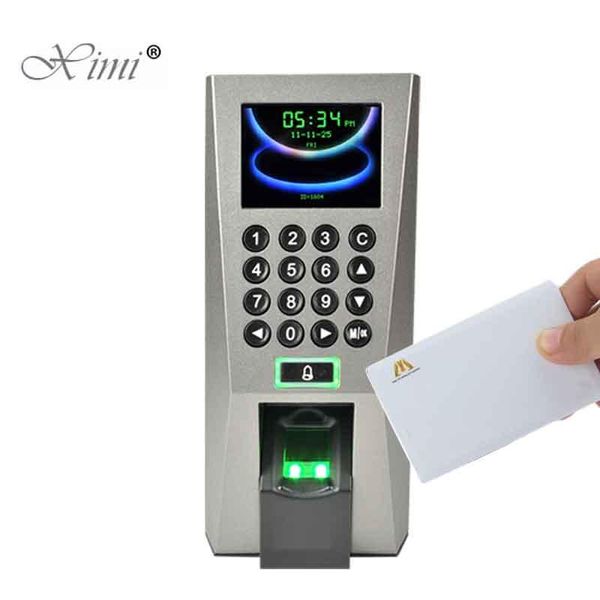

zk f18 fingerprint access control system door access control panel controller with time attendance and mf ic card reader