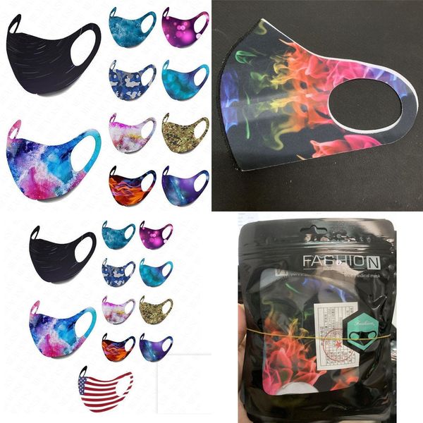 

face summer tie-dye flag printed mask camouflage fashion breathable dustproof protective acf7acf7 yd0r