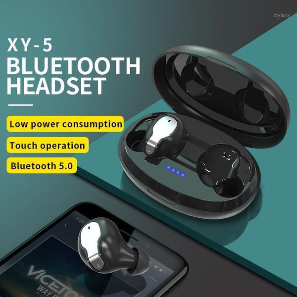 

fluxmob xy-5 wireless bluetooth headset single and double ears waterproof and noise-reducing mini sports running in-ear headset1