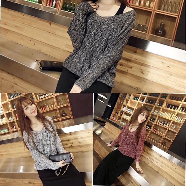 

suit dress fashion women's new spring and summer korean loose women's v-neck dress knitwear thin hollow out knitwear trend f7fns, White;black