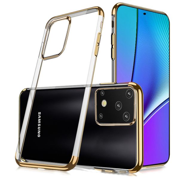 

for samsung galaxy s20 plus case slim electroplated clear soft tpu protection cover cell phone case for samsung s20 ultra