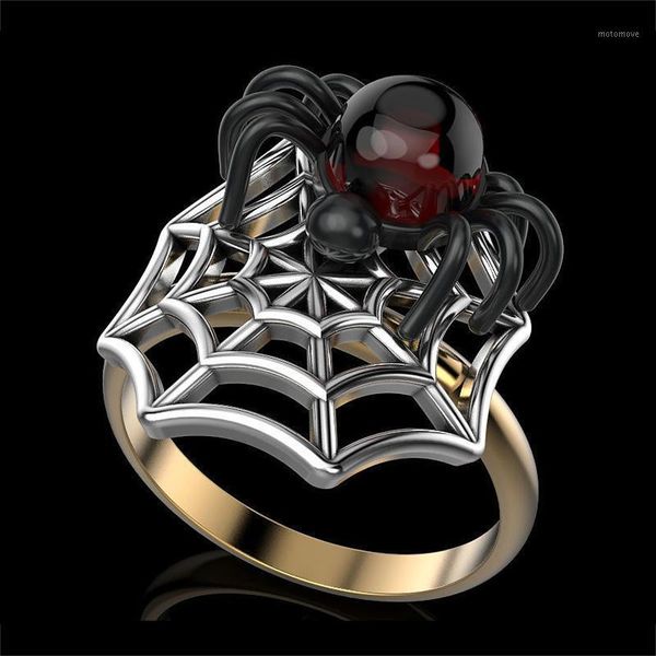 

cluster rings fashion creative spider web ring classic vintage women lovely jewelry for female friend party gift1, Golden;silver