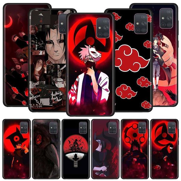

case for samsung galaxy a21s a51 a71 a50 a70 a10 a10s a20e a40 a20 a30 phone soft shockproof shell fundas akatsuki naruto anime