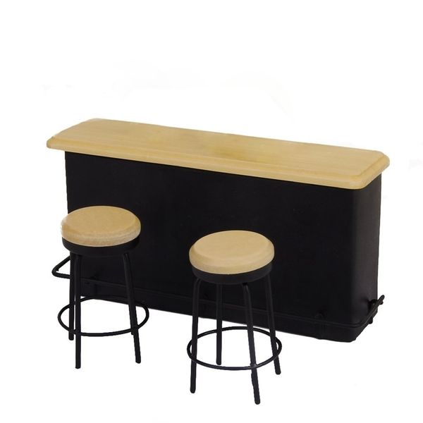 

1/12 dollhouse miniature furniture table and 2 chairs y200428