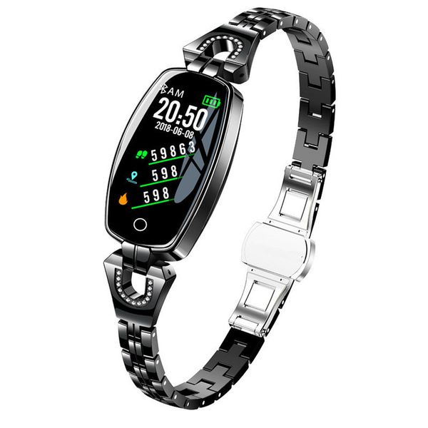 

новые h8 fashion ladies smart watch подходит для девочек, кровяное давление фитнес-трекер браслет ip67 водонепроницаемый smartwatch