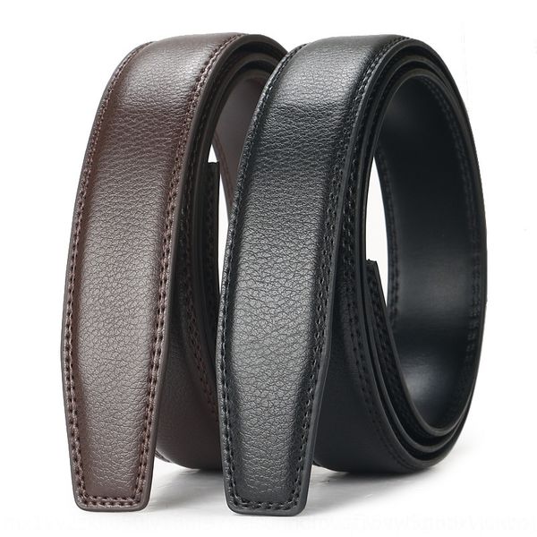 

sthwf w-italian men's w-italian headless business 3.1cm automaticstrap belt men's automaticstrap beltheadless leather belt busines, Black;brown