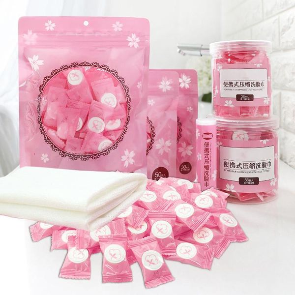 

towel 12-100 pcs dry pressed coin disposable face baby wipes tablet travel tissue bath towels for adults 1