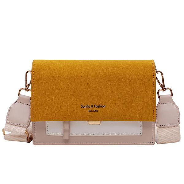 

shoulder bags women's bag 2021 pu hit color crossbody small square simple fashion chain casual wild lady handbag tote