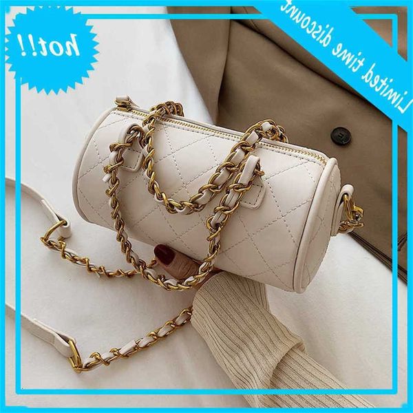 

cylinder tas pu leather chain crossbody tasks for 2021 fashion winter trending designer shoulder handbags women handbag