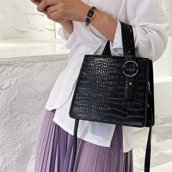 

crocodile pattern pu leather crossbody bags for women 2020 new female shoulder handbags mini purses travel cross body bag
