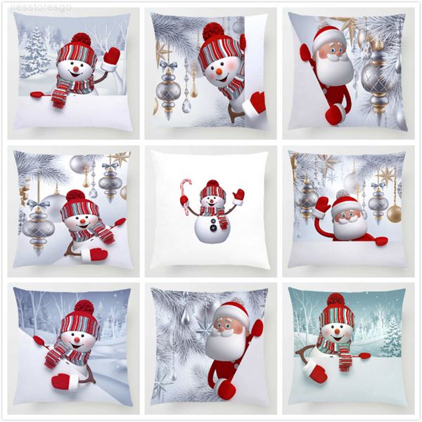 

snowman pillowcase merry tree ornaments xmas christmas decorations for home decor santa claus happy new year 2021