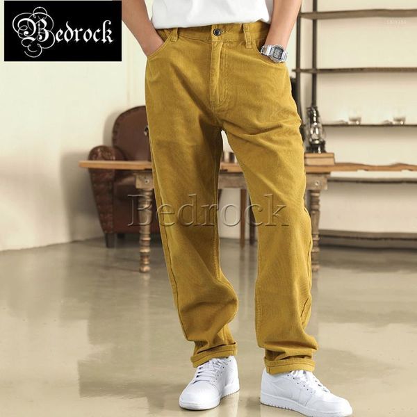 

mbbcar american retro 1920s corduroy men's overalls ami khaki slim casual pants 72131, Black