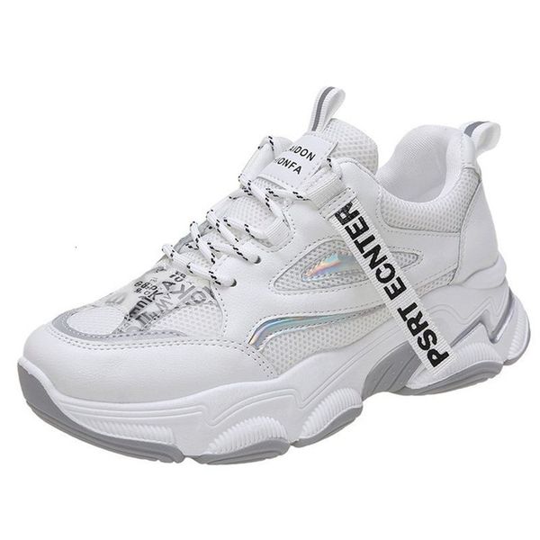 

2021 new spring summer chunky woman sweet, breathable crochet campus style sports shoes zyb3, Black;white