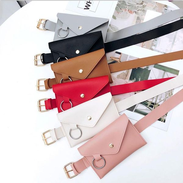 

women's luxury belt waist bag belly hip phone wallet belt waist bags pu leather organizer fanny bag purse female
