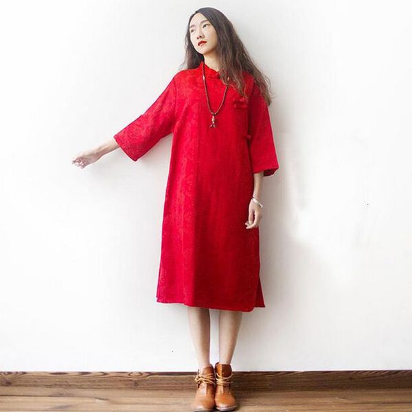 

women's long dress spring and autumn in