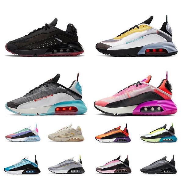 

wholesale 2090 men women running shoes pure platinum clean white speed yellow pink laser blue mens trainers chaussures sports sneakers