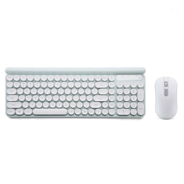 

wireless keyboard and mouse set rechargeable silent computer keypad mouse 103f1