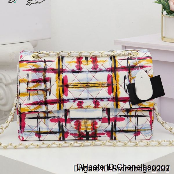 

2020 handbags purses crossbody genuine leather bag patchwork color fashion new style sheepskin diamond lattice evening flap chain bags