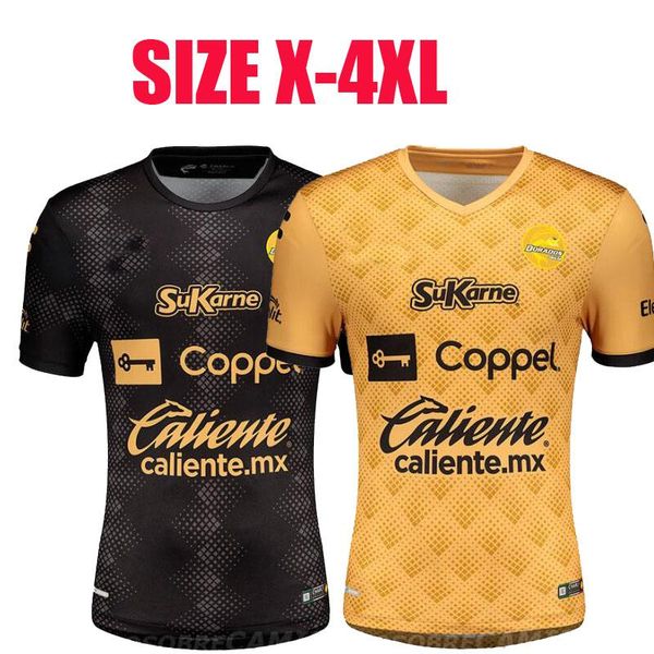 

20 21 dorados de sinaloa calcio soccer jerseys home away 2020 2021 antonio nava daniel lópez pablo jáquez michael pérez football uniform 4xl, Black;yellow