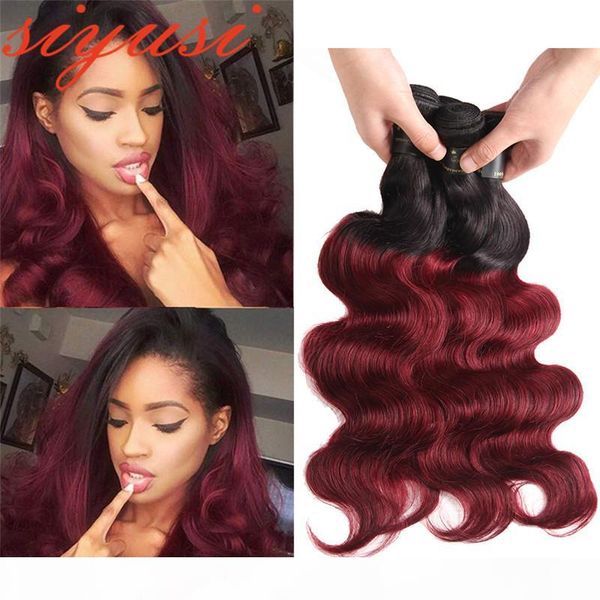 

t1b 99j ombre body wave brazilian hair weave bundles 2 tone black brown blonde 1b 27 brazilian human hair bundles brazilian remy hair