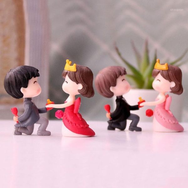 

happiness wedding romantic young couple figurines sweety lovers craft fairy scene warm gift valentine's day ornaments room decor1