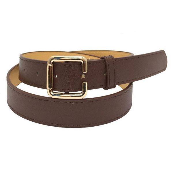 

ремни горячего нового дизайна мода sexy искусственной кожа пояс панк площадь пряжка металл сплав обруч жан пояс для женщин черного тонкого w, Black;brown