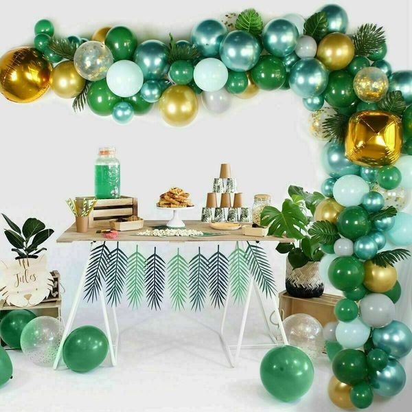 

167pcs baby shower balloon balloons garland arch safari jungle wild one birthday party decoration 1027