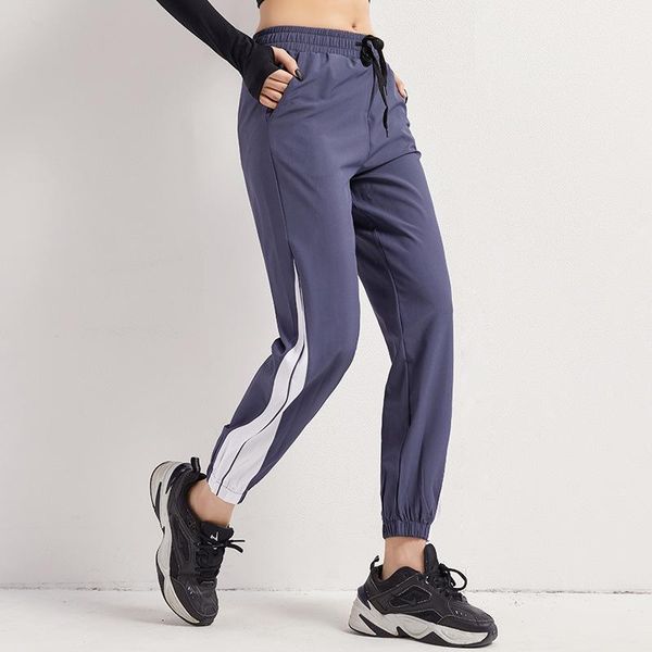 

running pants style sports women loose thin section breathable leisure was fitness closed closing leg yoga trousers1, Black;blue