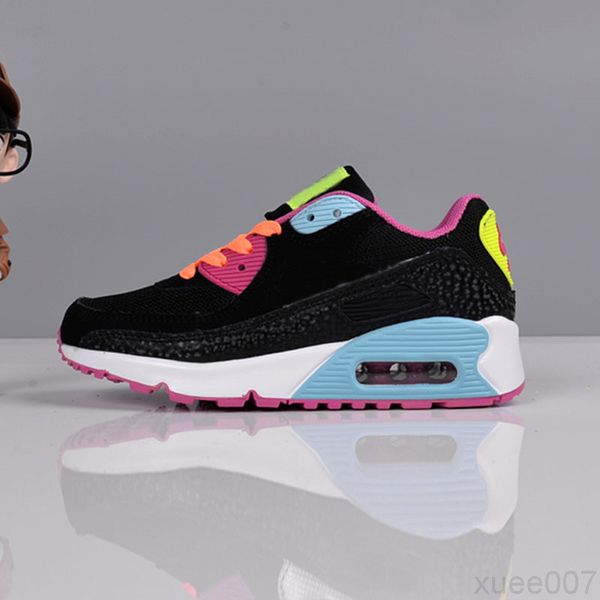 

2020 kid cushion running shoes for men women sport shoes boys girls trainers sneakers children run eur 28-35 yu44v, Black