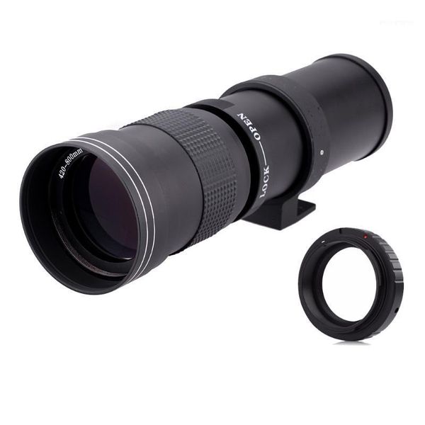 

420-800mm f/8.3-16 manual super telep zoom lens + t2 adapter for canon 1200d 760d 750d 700d 650d 600d 70d 60d 5dii 7d dslr1