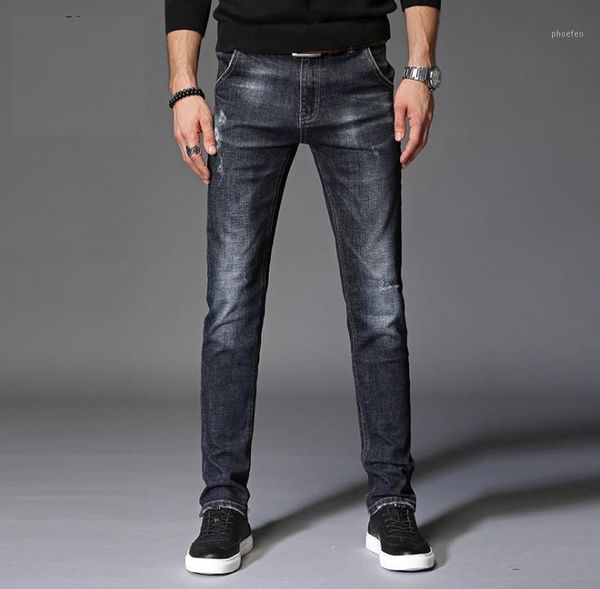 

business men's jeans for ss2019 new collection style, boy's denim pants, fashionable used wash and suitable fabric quality, blue1, Blue